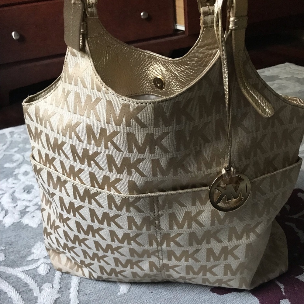 Michael Kors gold bag